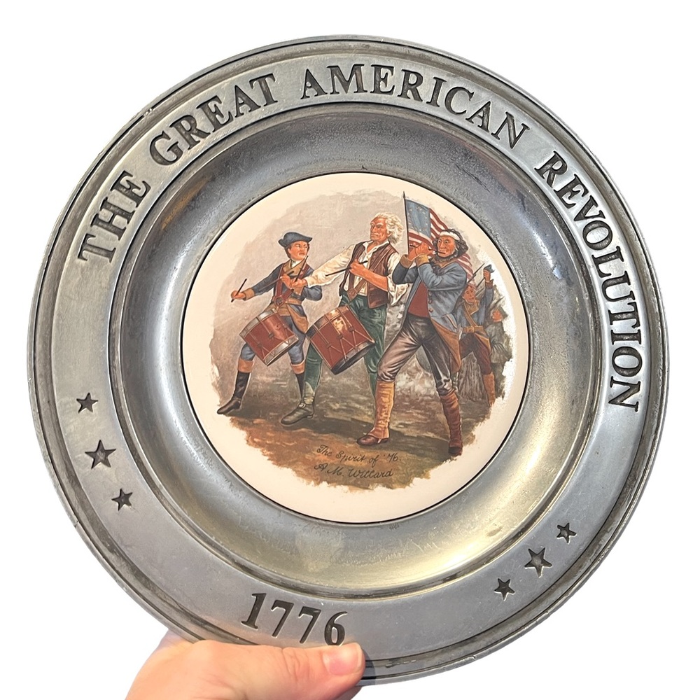 Great American Revolution 1776 aluminum plate 1973